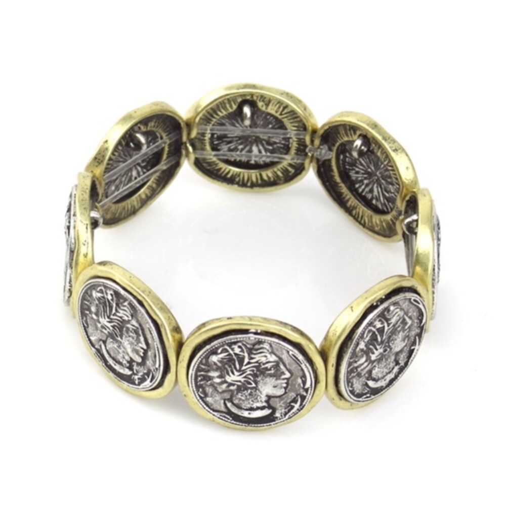 ✅Unique coin stretchable bracelet